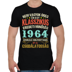 PRINTFASHION Klasszikus eredeti minőség - Egyedi számokkal - Férfi póló - Fekete