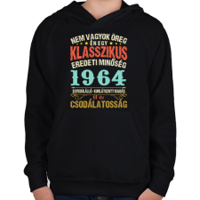 PRINTFASHION Klasszikus eredeti minőség - Egyedi számokkal - Gyerek kapucnis pulóver - Fekete gyerek pulóver, kardigán