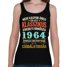 PRINTFASHION Klasszikus eredeti minőség - Egyedi számokkal - Női atléta - Fekete női trikó