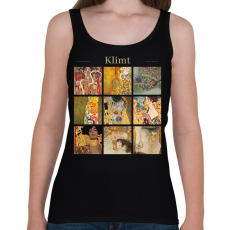 PRINTFASHION Klimt - részletek - Női atléta - Fekete