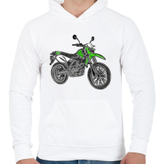 PRINTFASHION klx - Férfi kapucnis pulóver - Fehér