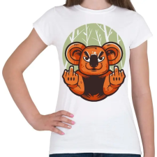 PRINTFASHION koala beint - Női póló - Fehér női póló