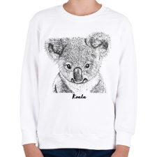 PRINTFASHION Koala - Gyerek pulóver - Fehér gyerek pulóver, kardigán