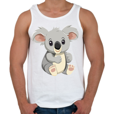 PRINTFASHION Koala maci - Férfi atléta - Fehér