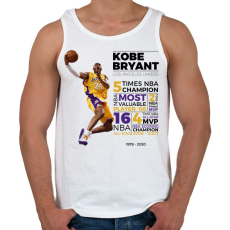 PRINTFASHION Kobe Bryant - Férfi atléta - Fehér