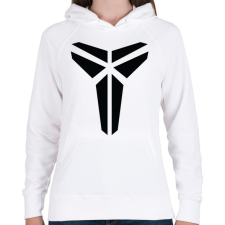 PRINTFASHION Kobe Bryant logo - Női kapucnis pulóver - Fehér női pulóver, kardigán