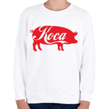 PRINTFASHION Koca kóla - Gyerek pulóver - Fehér gyerek pulóver, kardigán