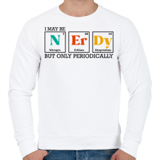 PRINTFASHION Kocka vagyok - Férfi pulóver - Fehér
