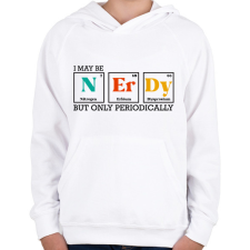 PRINTFASHION Kocka vagyok - Gyerek kapucnis pulóver - Fehér gyerek pulóver, kardigán