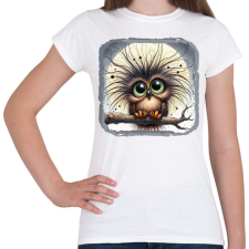 PRINTFASHION Kócos bagoly - Női póló - Fehér női póló