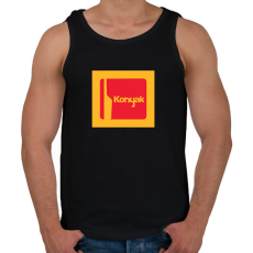 PRINTFASHION kodak konyak - Férfi atléta - Fekete