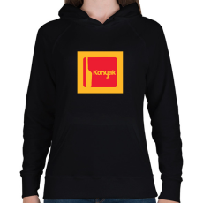 PRINTFASHION kodak konyak - Női kapucnis pulóver - Fekete