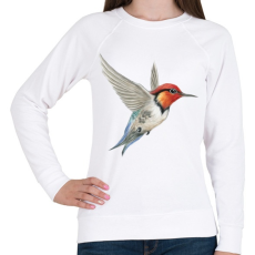 PRINTFASHION Kolibri - Női pulóver - Fehér