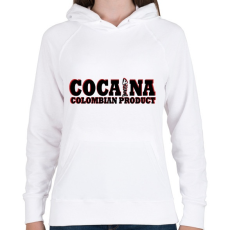 PRINTFASHION Kolumbiai Termék - Női kapucnis pulóver - Fehér