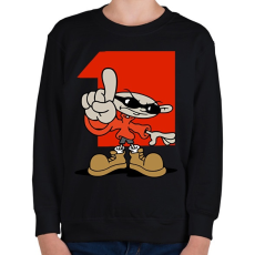 PRINTFASHION Kölyök nem dedós 1. - Gyerek pulóver - Fekete