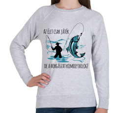 PRINTFASHION Komoly dolog.. - Női pulóver - Sport szürke