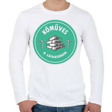 PRINTFASHION Kőműves a láthatáron - Férfi hosszú ujjú póló - Fehér