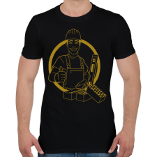 PRINTFASHION kőműves - Férfi póló - Fekete férfi póló