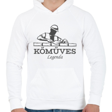 PRINTFASHION Kőműves legenda - Férfi kapucnis pulóver - Fehér női pulóver, kardigán