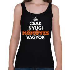 PRINTFASHION kőműves vagyok - Női atléta - Fekete női trikó