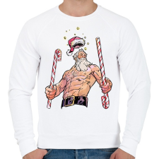 PRINTFASHION Kondi Miklós - Férfi pulóver - Fehér férfi pulóver, kardigán