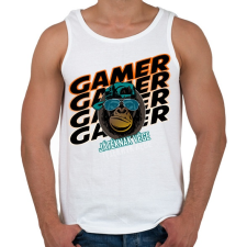 PRINTFASHION kong gamer - Férfi atléta - Fehér atléta, trikó