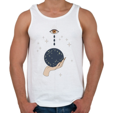 PRINTFASHION Könnyes varázs - Férfi atléta - Fehér