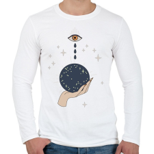 PRINTFASHION Könnyes varázs - Férfi hosszú ujjú póló - Fehér férfi póló