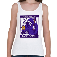 PRINTFASHION Könnyű halál - Női atléta - Fehér