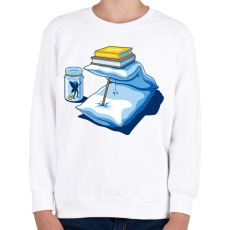 PRINTFASHION Könnyű pénz - Gyerek pulóver - Fehér