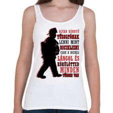 PRINTFASHION Könnyű tűzoltónak lenni - Női atléta - Fehér női trikó