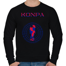 PRINTFASHION Konpa (Kompa) táncos S0201-ForBlackOnly - Férfi pulóver - Fekete férfi pulóver, kardigán