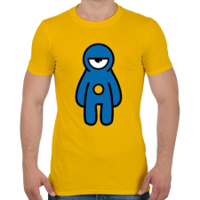 PRINTFASHION Kontraszt Küklopsz (kék) - Férfi póló - Sárga férfi póló