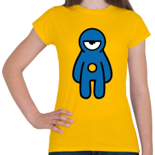 PRINTFASHION Kontraszt Küklopsz (kék) - Női póló - Sárga női póló