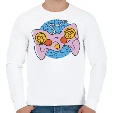 PRINTFASHION Kontroller - Férfi pulóver - Fehér férfi pulóver, kardigán