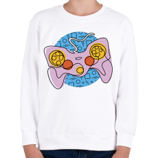 PRINTFASHION Kontroller - Gyerek pulóver - Fehér