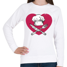 PRINTFASHION Konyhatündér - Női pulóver - Fehér