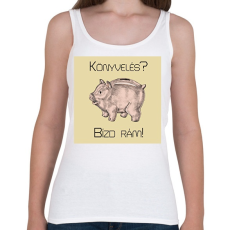 PRINTFASHION Könyvelés? Bízd rám! - Női atléta - Fehér