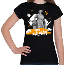 PRINTFASHION Könyves Kálmán - Női póló - Fekete női póló