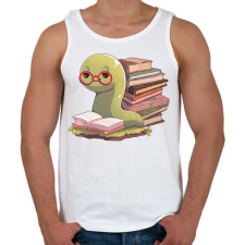 PRINTFASHION Könyvkukac - Férfi atléta - Fehér atléta, trikó