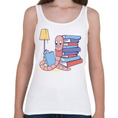 PRINTFASHION Könyvkukac - Női atléta - Fehér