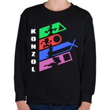 PRINTFASHION Konzol PSX - Gyerek pulóver - Fekete gyerek pulóver, kardigán