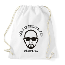 PRINTFASHION #Kopasz - Sportzsák, Tornazsák - Fehér tornazsák