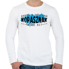 PRINTFASHION Kopasznak nézek ki? - Férfi hosszú ujjú póló - Fehér
