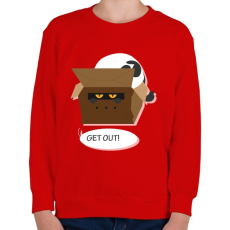 PRINTFASHION Kopj le! - Gyerek pulóver - Piros