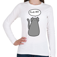 PRINTFASHION Kopj le! - Női hosszú ujjú póló - Fehér női póló