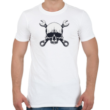 PRINTFASHION Koponya és szerszámok Skull tool - Férfi póló - Fehér férfi póló