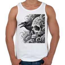 PRINTFASHION Koponya - Férfi atléta - Fehér