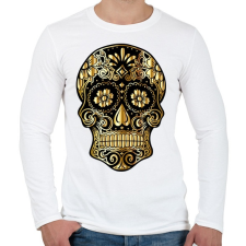 PRINTFASHION Koponya - Férfi hosszú ujjú póló - Fehér férfi póló