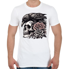 PRINTFASHION Koponya - Férfi póló - Fehér